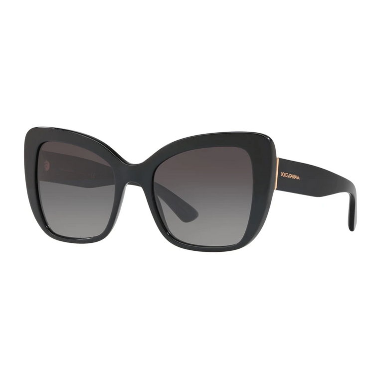 Nadrukowane okulary przeciwsłoneczne w kolorze czarno-szarym Dolce & Gabbana