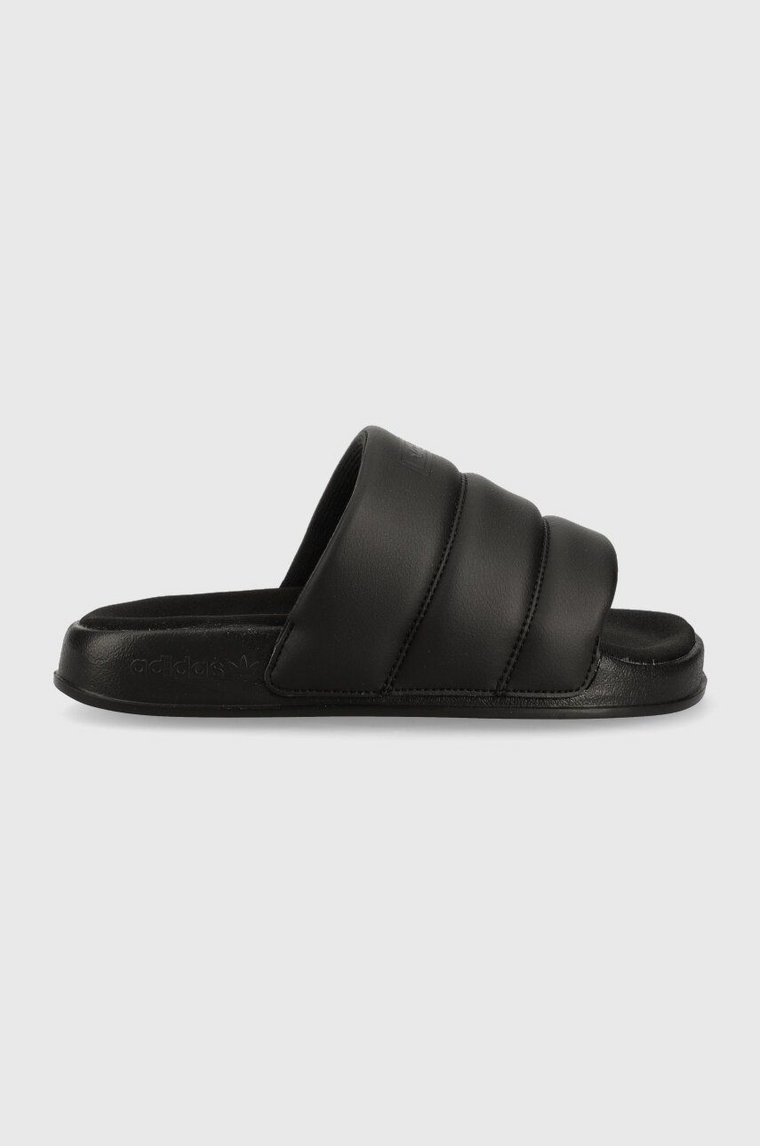 adidas Originals klapki Adilette Essential Slide damskie kolor czarny na platformie IE9641