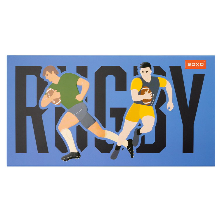 Skarpetki męskie kolorowe SOXO Rugby - 3 pary