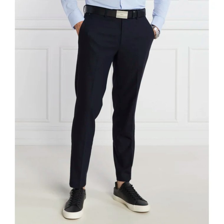 BOSS BLACK Spodnie P Genius CW | Slim Fit | z dodatkiem wełny