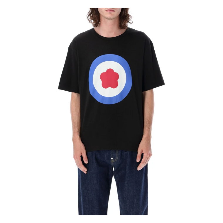 Czarne Oversize T-Shirt z Logo Kenzo Kenzo