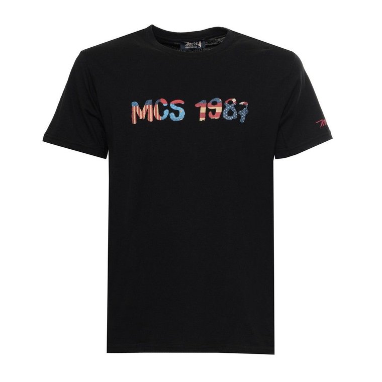 Koszulka T-shirt marki MCS model 10BTS002-L2301 kolor Czarny. Odzież męska. Sezon: Wiosna/Lato