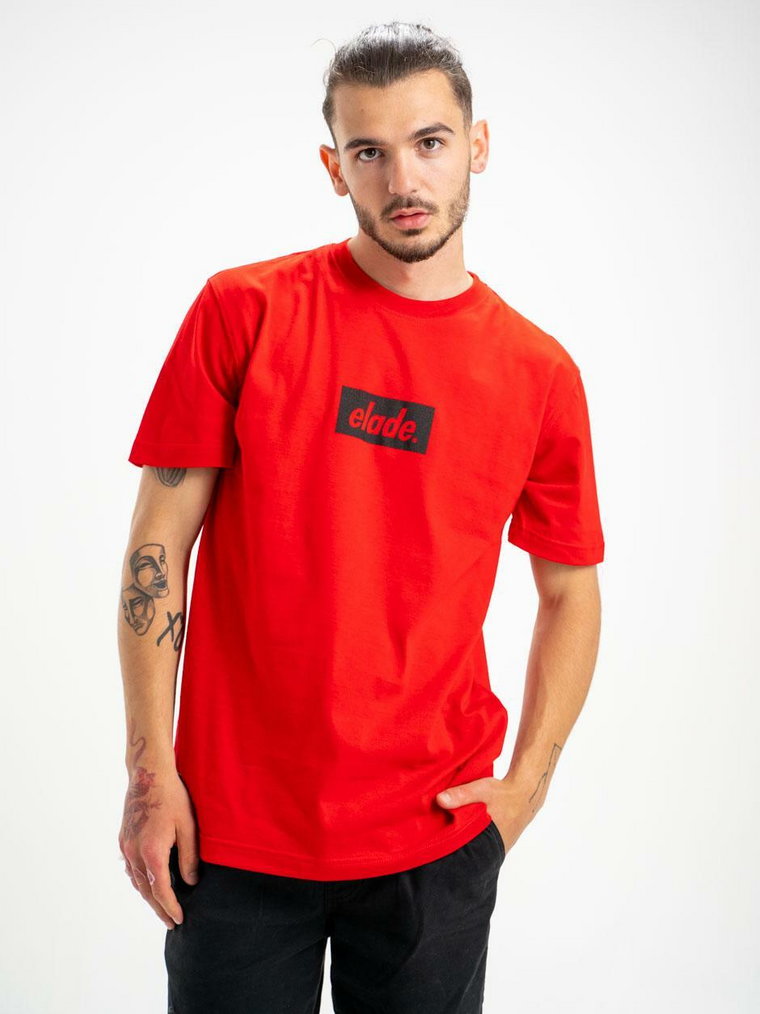Koszulka Z Krótkim Rękawem Elade Front Box Logo Czerwona
