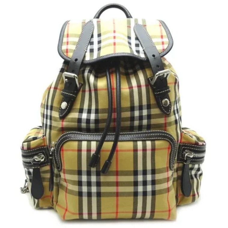 Pre-owned Leather backpacks Burberry Vintage
