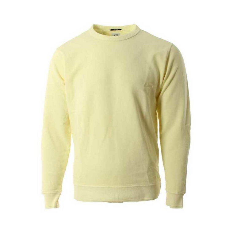 Elegancki żółty sweter z bawełny dla mężczyzn C.p. Company