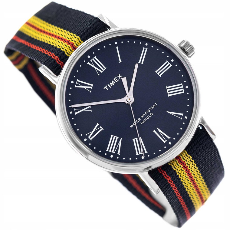 Damski Zegarek Timex TW2U47300LG Na Pasku Indiglo