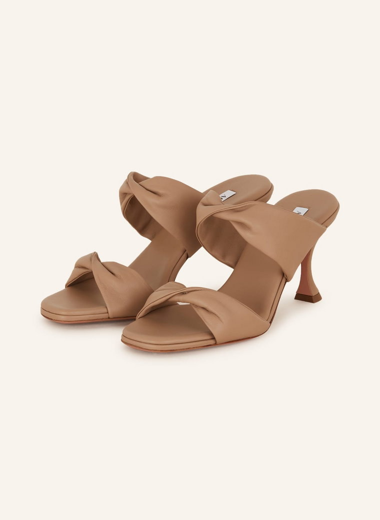 Aquazzura Klapki Typu Mules Twist beige