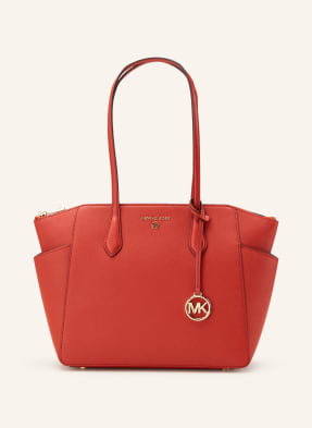 Michael Kors Torba Shopper Marilyn Ze Skóry Saffiano rot