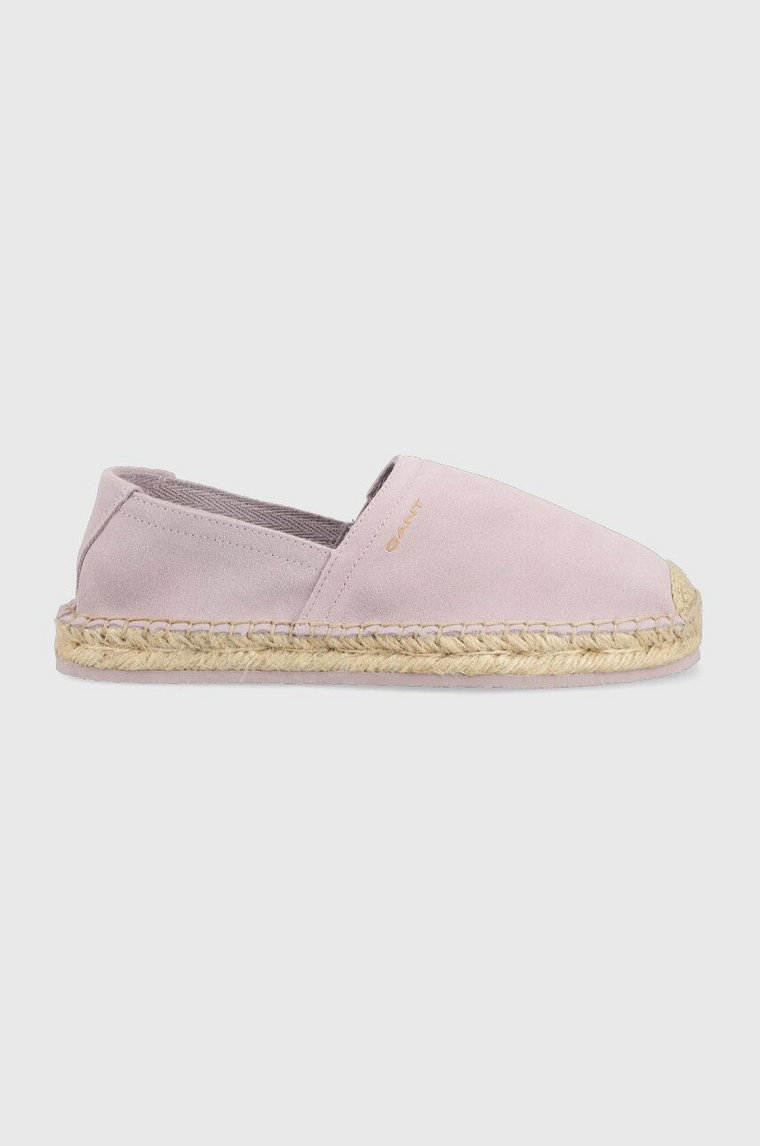 Gant espadryle zamszowe Lucinella kolor fioletowy 26563811.G595