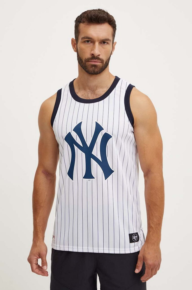 47 brand t-shirt New York Yankees męski kolor biały B17PMMUHP591814WW