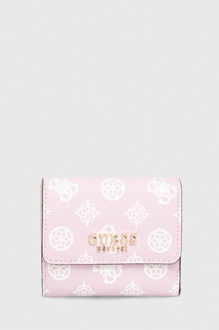 Guess portfel LAUREL damski kolor różowy SWPG85 00440