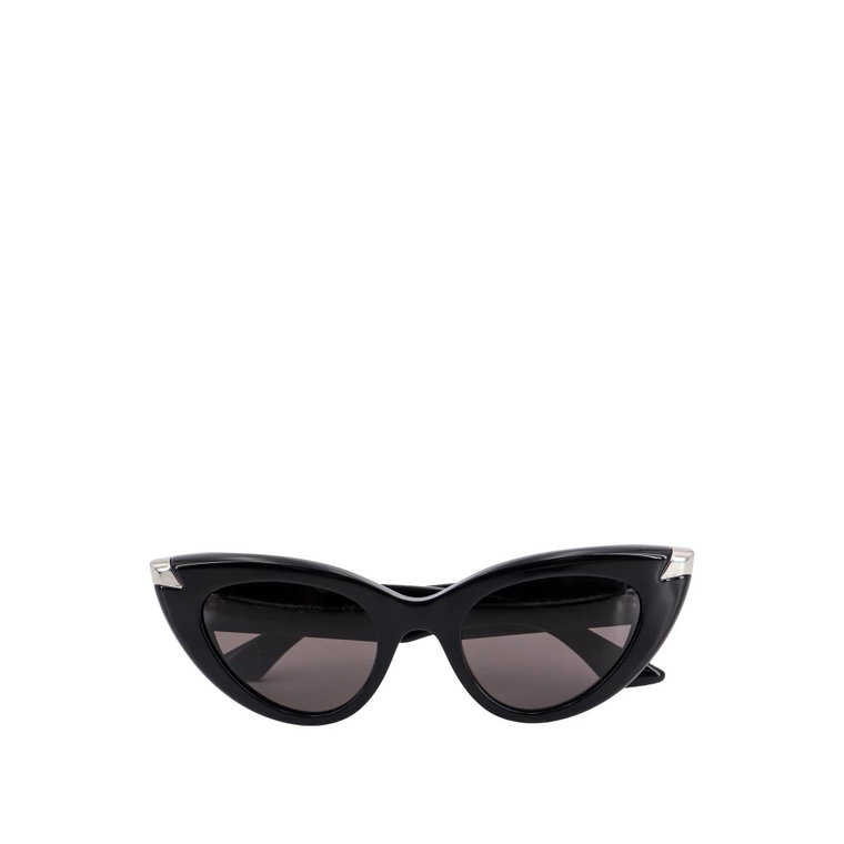 Czarne Okulary Przeciwsłoneczne Cat-Eye Alexander McQueen