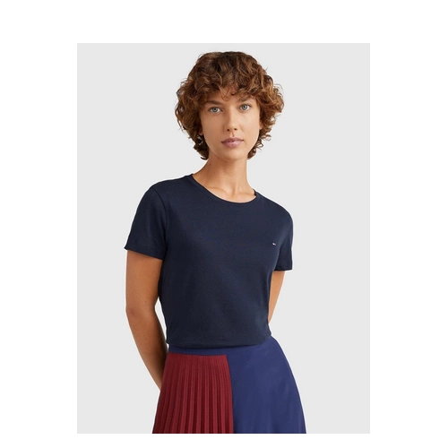 Koszulka damska Tommy Hilfiger WW0WW22043-403 M Czarna (8719257297546). T-shirty damskie