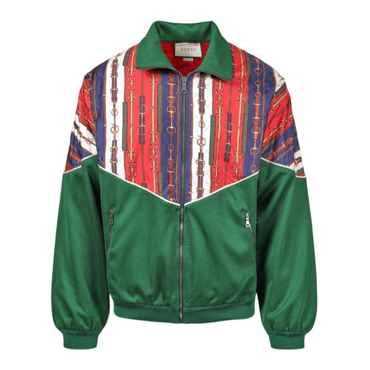 Oversized Track Jacket w żywym MultiColor Gucci