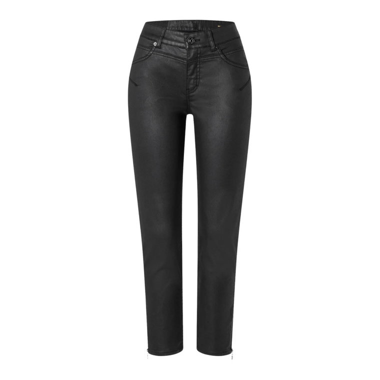 Stylowe Spodnie Slim 5768 01 0465L Czarne MAC