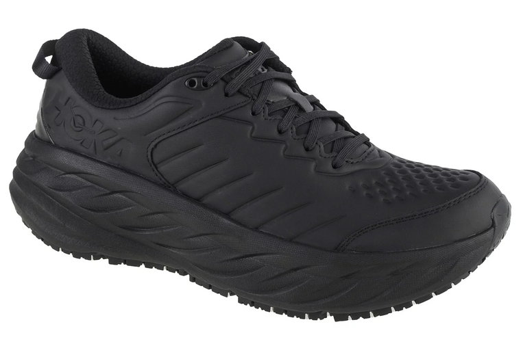 Hoka M Bondi SR 1110520-BBLC, Męskie, Czarne, buty sneakers, skóra licowa, rozmiar: 41 1/3