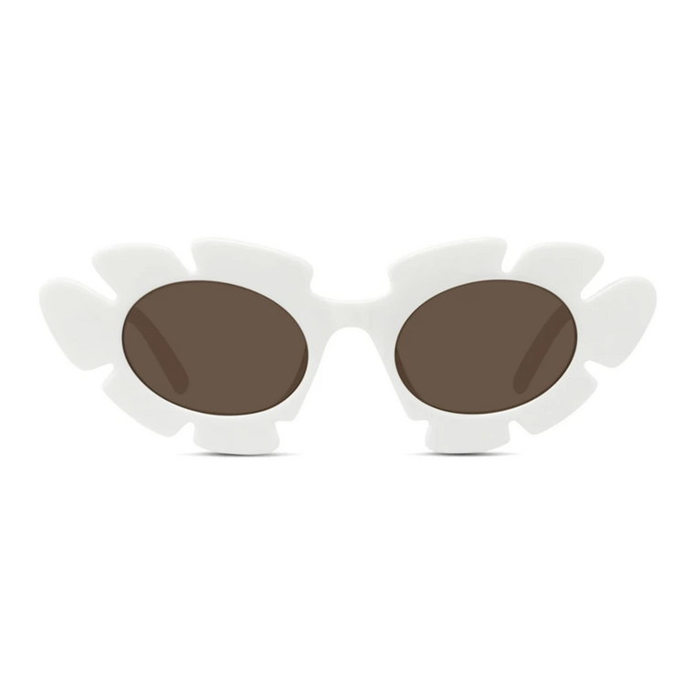 Białe Okulary Owalne Cat-Eye Loewe
