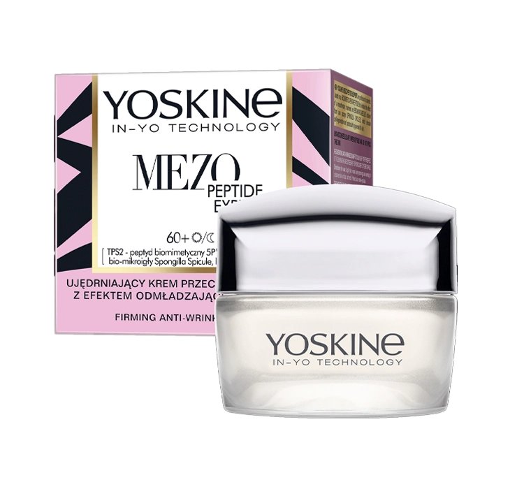 YOSKINE MEZO PEPTIDE EXPERT UJĘDRNIAJĄCY KREM PRZECIWZMARSZCZKOWY NA DZIEŃ I NA NOC 60+ 50ML