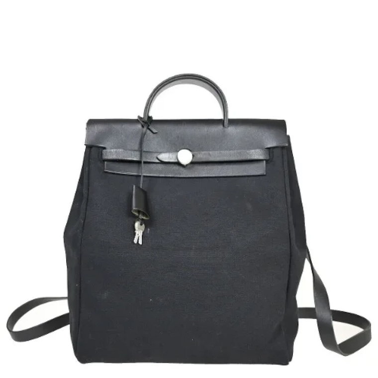 Pre-owned Canvas backpacks Hermès Vintage