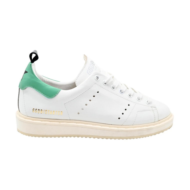 Stylowe Sneakersy w Starte White Green Golden Goose