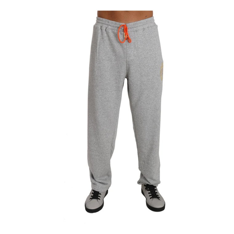 Gray Cotton Sweater Pants Tracksuit Billionaire