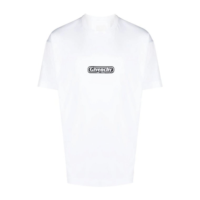 Logo Print Crewneck T-shirty i Pola Givenchy