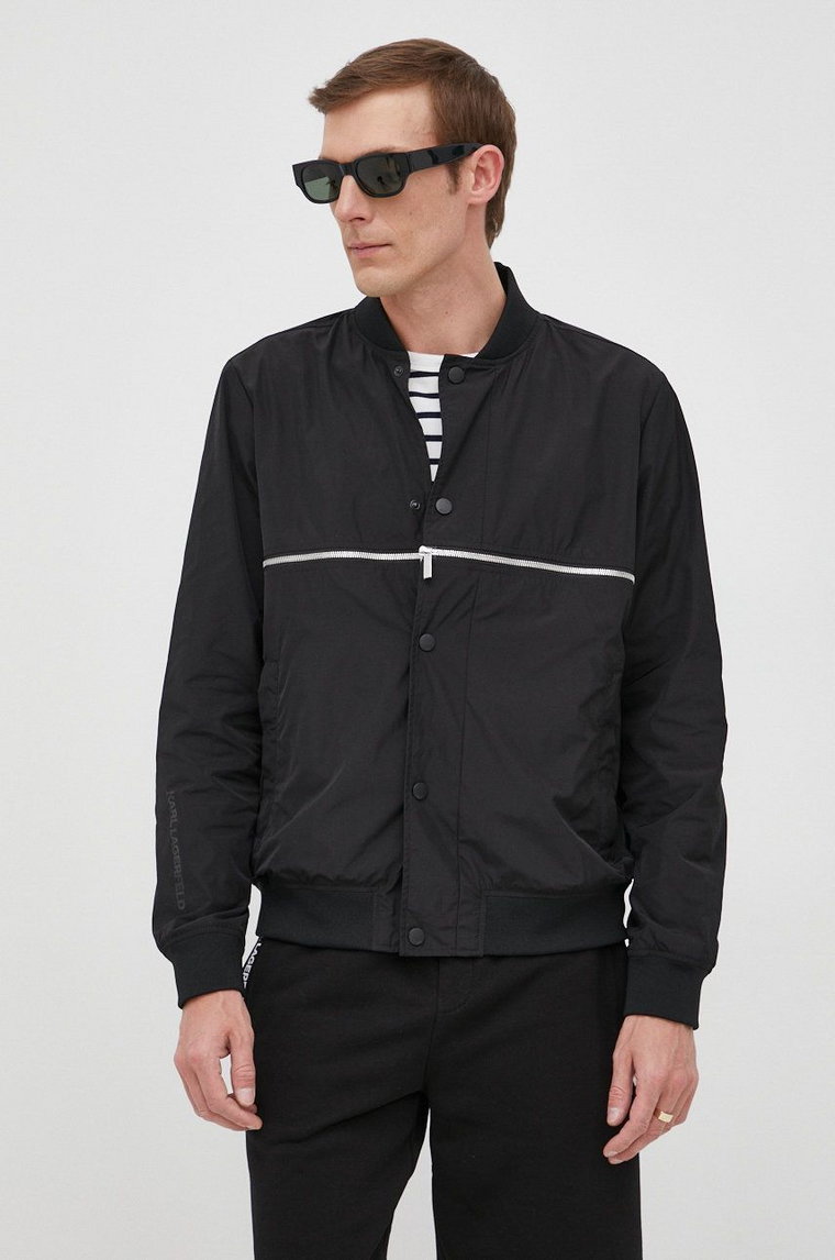 Karl Lagerfeld kurtka bomber 521504.505002 kolor czarny przejściowa