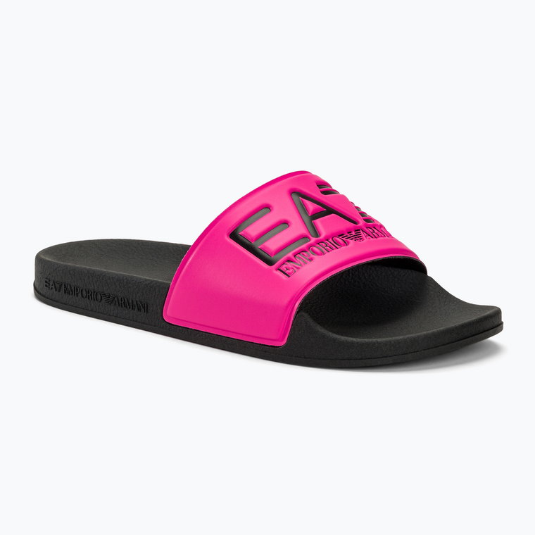 Klapki EA7 Emporio Armani Water Sports Visibility pink fluo/black