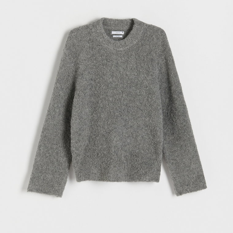 Reserved - Sweter z wełną - szary