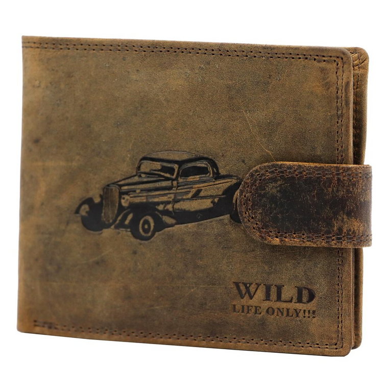 Skórzany męski portfel Wild FF5600B-S