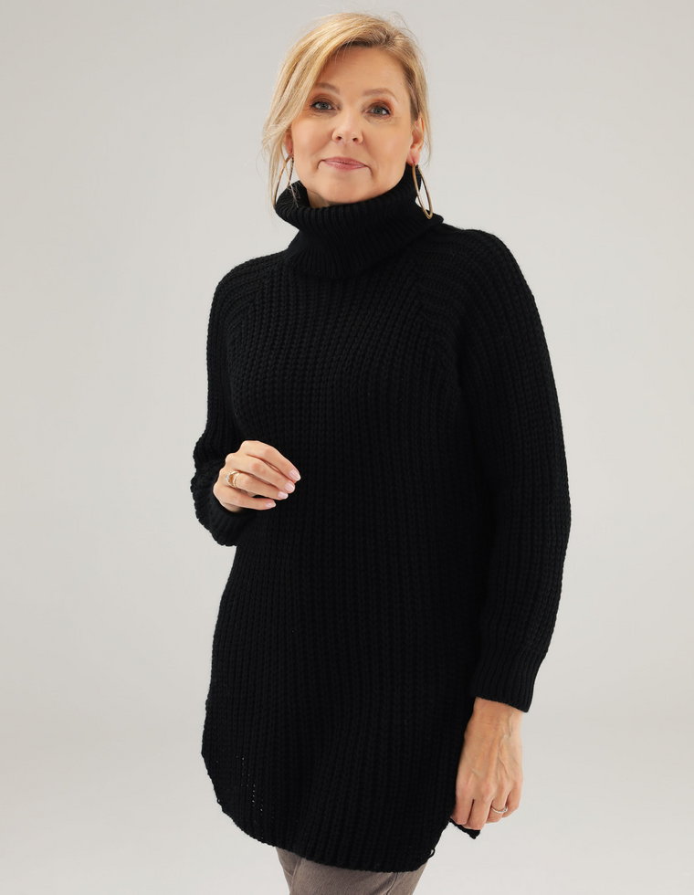 SWETER Z GOLFEM 188-2882 NERO