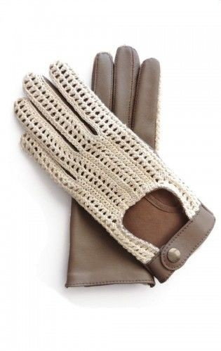 Unikalne damskie rękawiczki samochodowe w stylu włoskim, rękawiczki z tkaną siatką