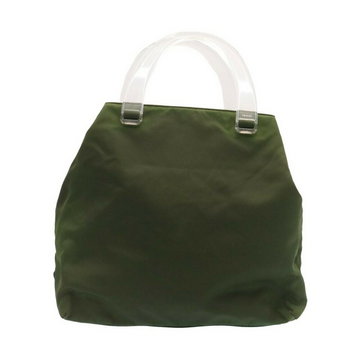 Prada Vintage, Pre-owned Handbag Zielony, female,