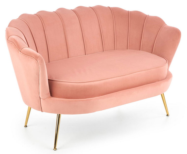 Różowa dwuosobowa sofa muszelka - Vimero 4X