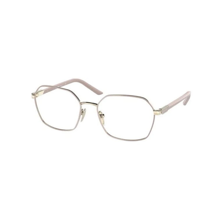 Podnieś swój styl z męskimi okularami Alabaster/Pale Gold Prada