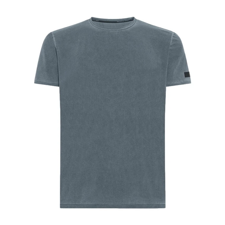 Niebieski Techno Wash Piqué T-shirt RRD