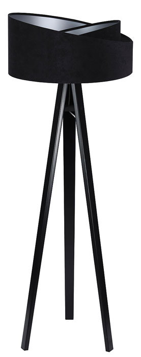 Czarna asymetryczna lampa stojąca - EXX252-Diora