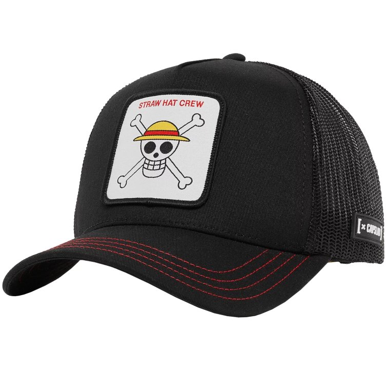 Capslab One Piece Trucker Cap CL-OP1-1-SKU2, Męskie, Czarne, czapki z daszkiem, bawełna, rozmiar: One size