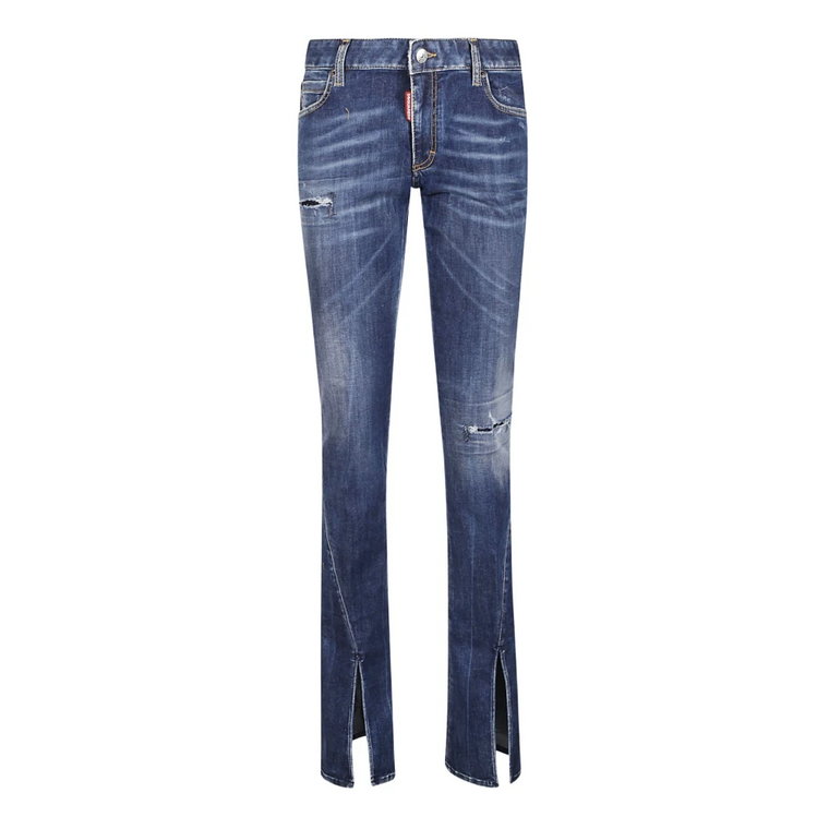 Navy Blue Icon Trumpet Jeans Dsquared2