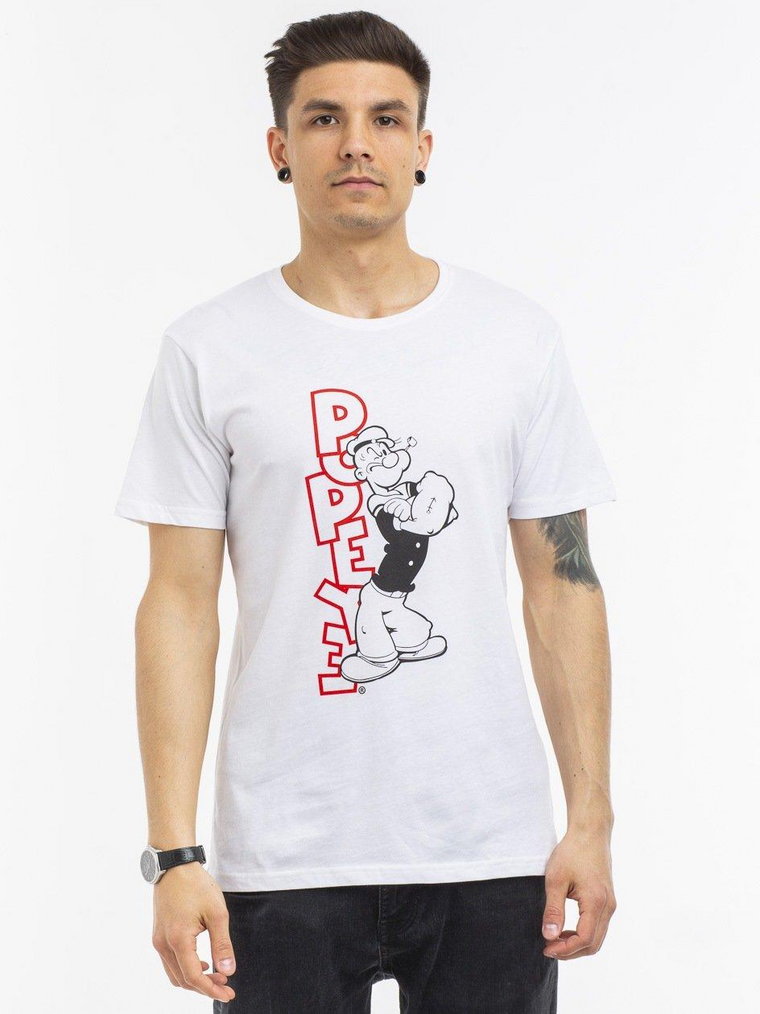 MC435 Popeye Standing Tee White