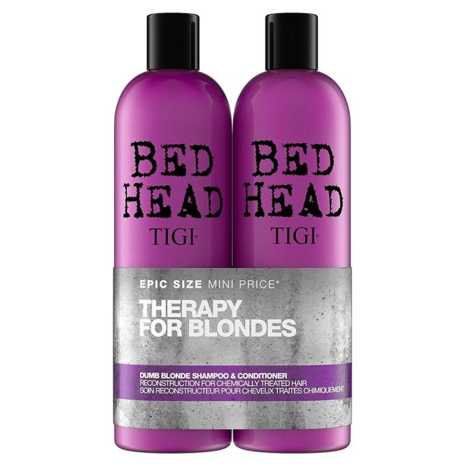 Tigi Therapy For Blondes zestaw szampon do włosów blond 750ml + odżywka do włosów blond 750ml