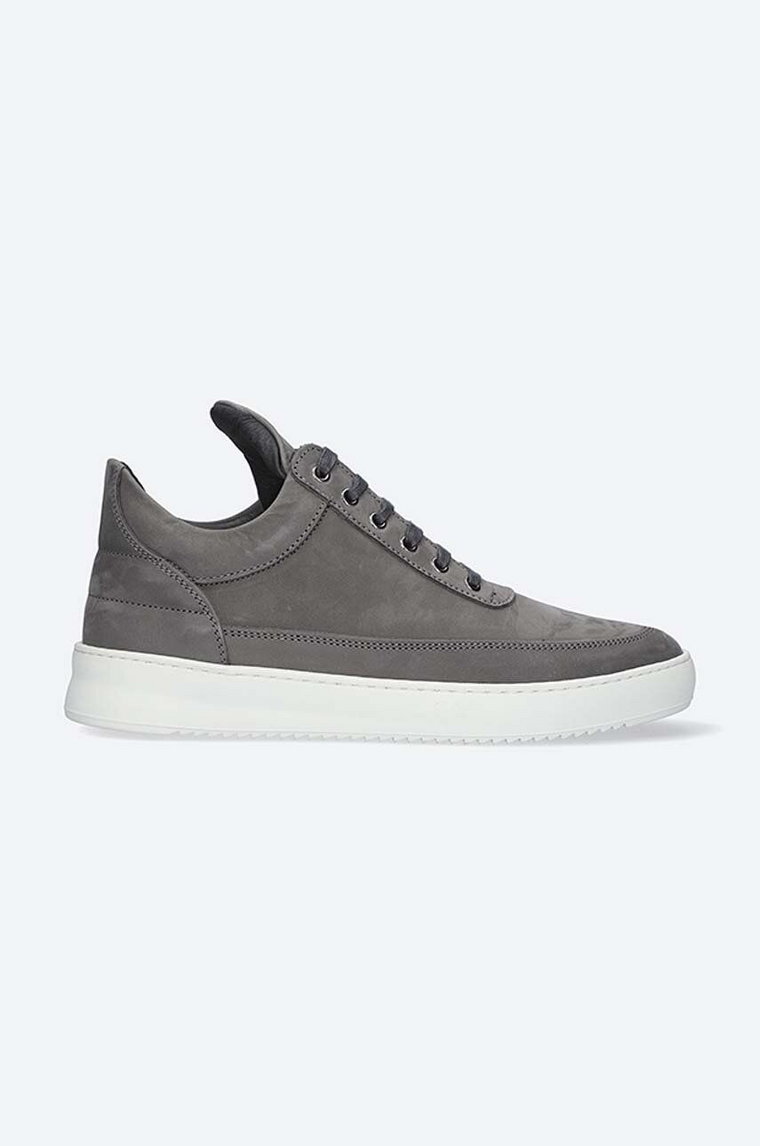 Filling Pieces sneakersy skórzane Low Top Ripple Nubuck 25122842002 kolor szary