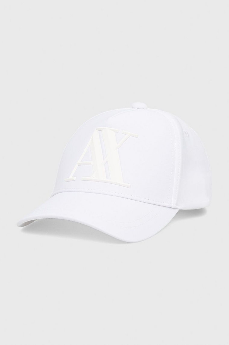 Armani Exchange czapka 954079.CC518.NOS kolor biały z aplikacją
