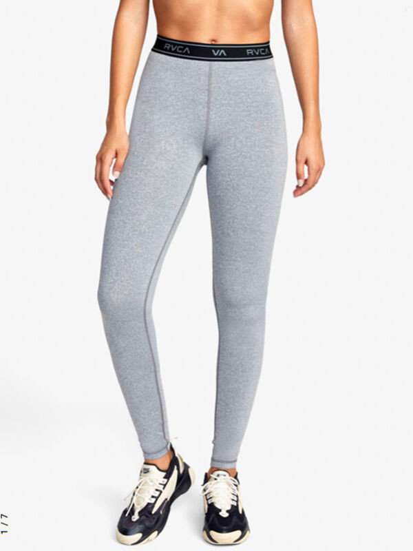 RVCA BASE grey heather seksowne legginsy - XS