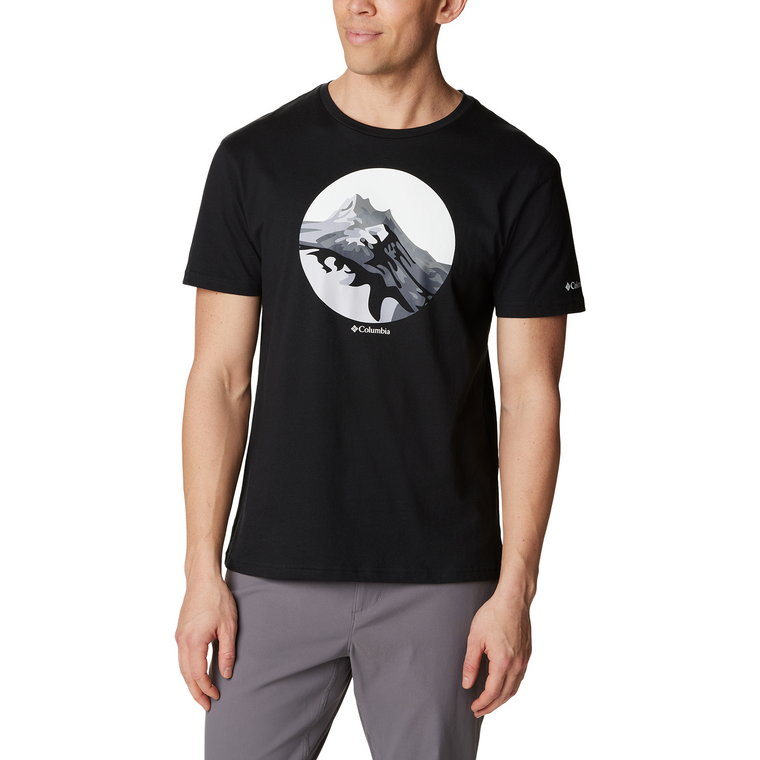 T-shirt męski Columbia Path Lake Graphic Tee II black/scoped view - S