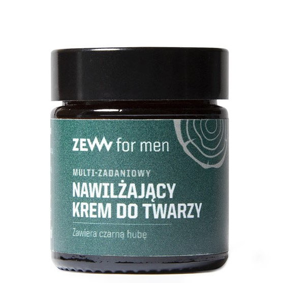 ZEW For Men z Czarną Hubą - Multi-zadaniowy, nawilżający Krem do twarzy z czarną hubą 30 ml