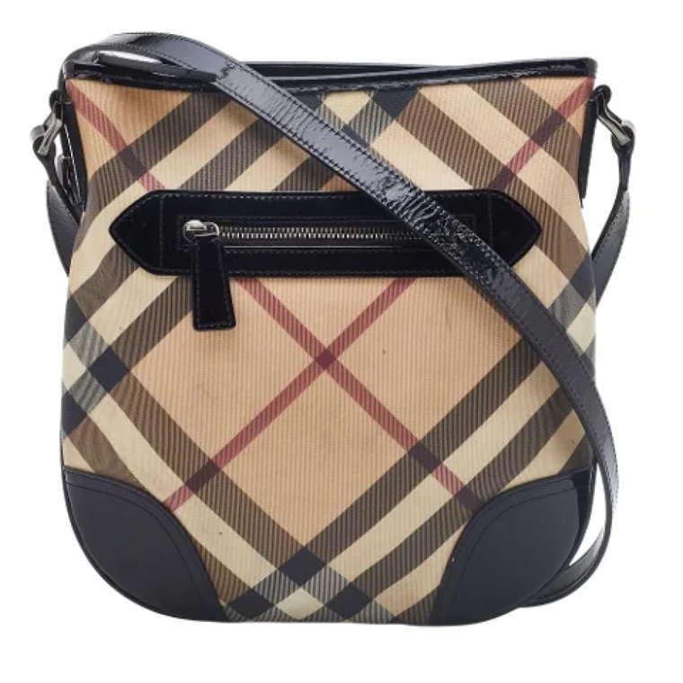 Pre-owned Coated canvas crossbody-bags Burberry Vintage