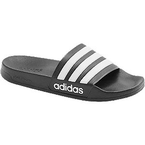 Czarne klapki adidas adilette shower - Damskie - Kolor: Czarno-białe - Rozmiar: 4