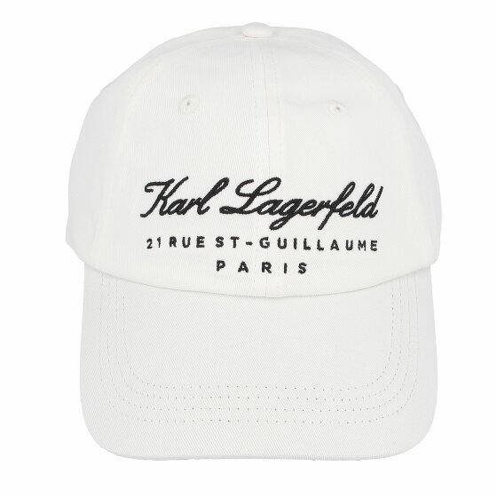 Karl Lagerfeld 21 Rue St. Guillaume Czapka z daszkiem 26 cm off white