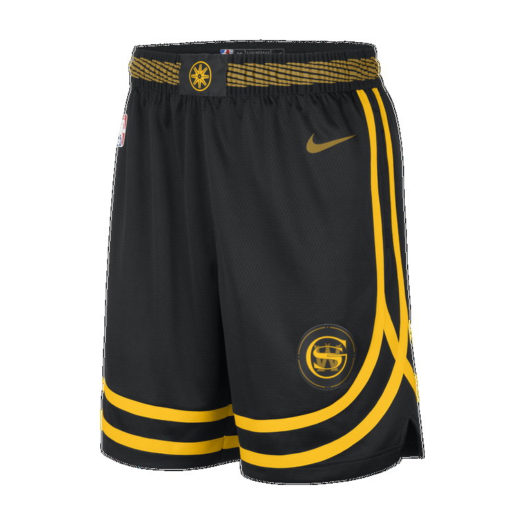 Spodenki męskie Nike Dri-FIT NBA Swingman Golden State Warriors City Edition 2023/24 - Czerń